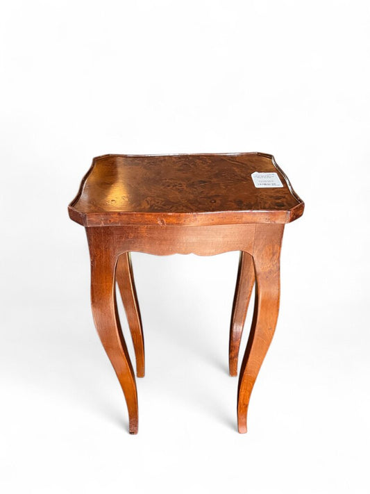 Italian Burl Wood Plant Stand