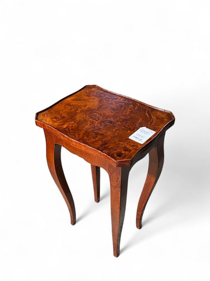 Italian Burl Wood Plant Stand