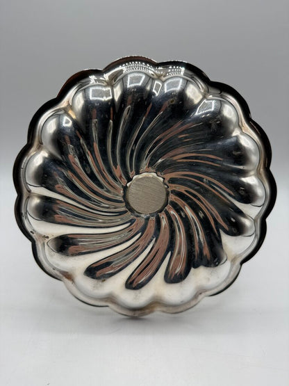 F.B. Rogers Silverplate 2 Tier Serving Tray Dessert Stand /rw