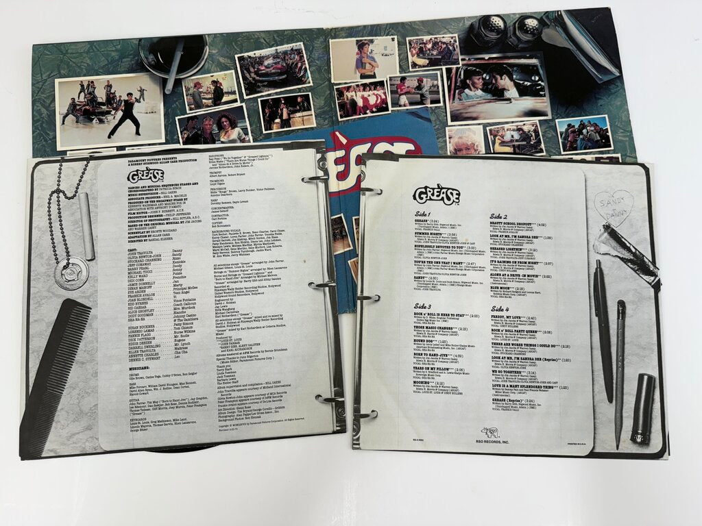 VTG Sound Track Vinyl Double Albums - Grease & Saturday Night Fever /rb