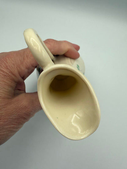 Vintage Belleek Ireland Shamrock Pitcher/Vase #0857 7” /roh