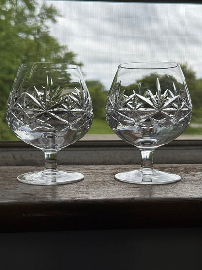 Gorgeous Set of 4 Cut Crystal Brandy Glass/Snifter /roh