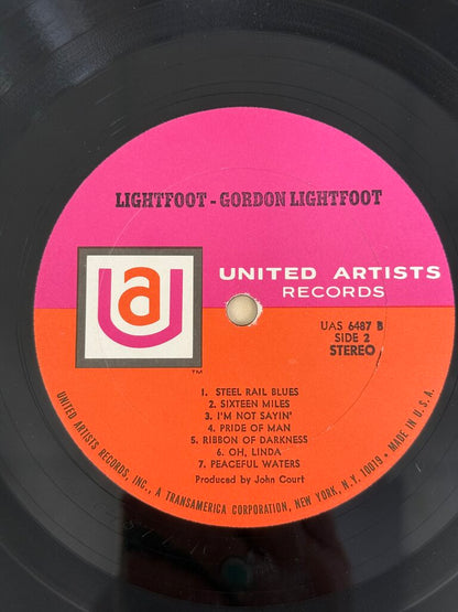 VTG Gordon Lightfoot Vinyl Album “Lightfoot” LP 1970 /ro