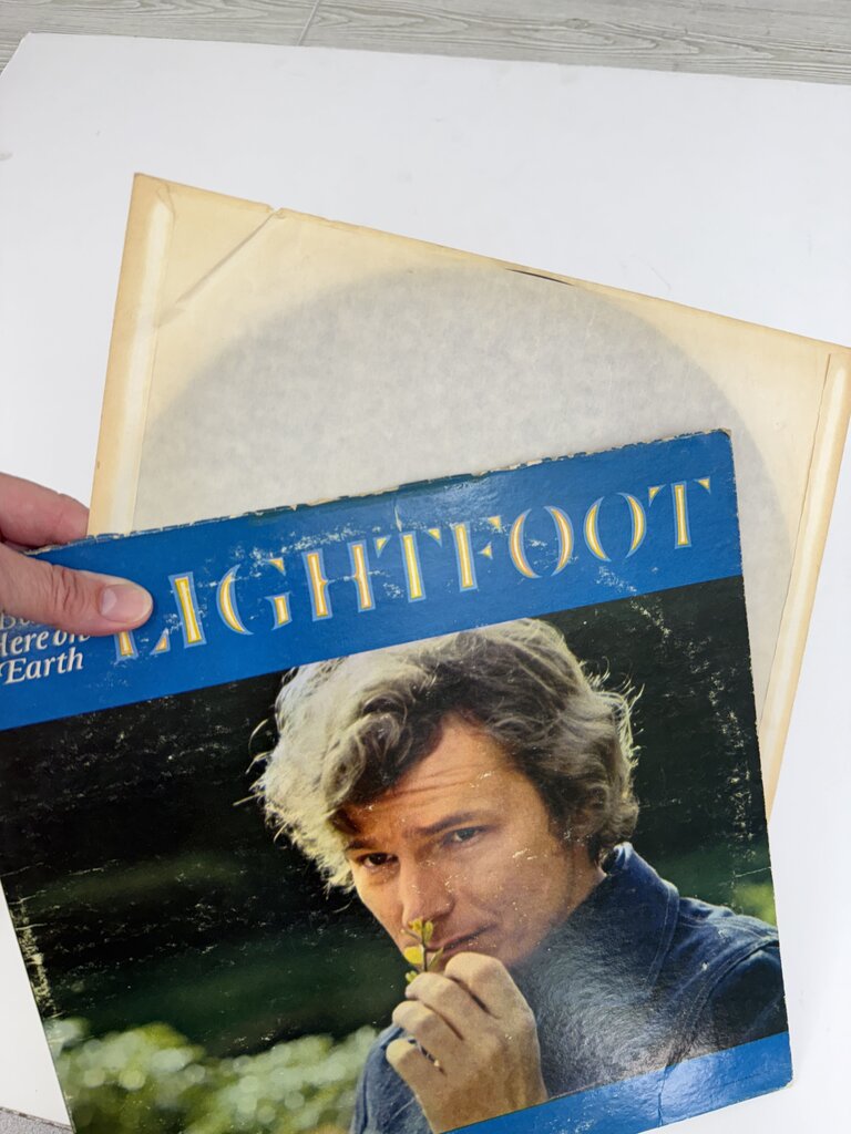 VTG Vinyl Album Gordon Lightfoot Back Here on Earth LP /ro