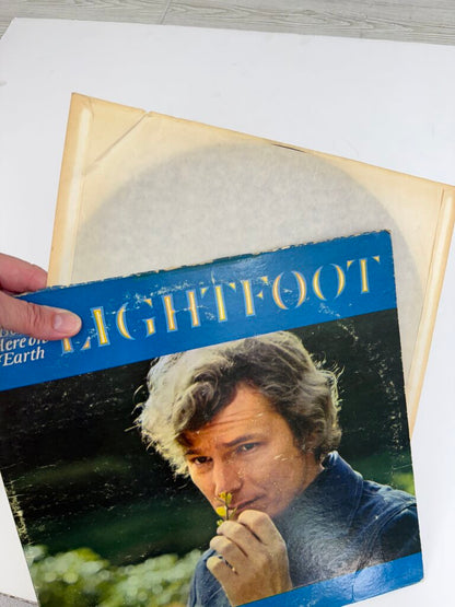 VTG Vinyl Album Gordon Lightfoot Back Here on Earth LP /ro