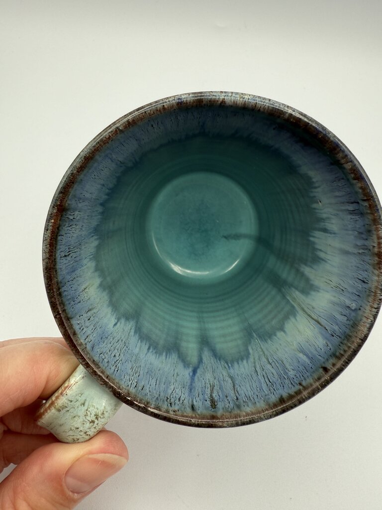 VTG Merritt Island Potters Drip Glaze Coffee/Tea Mug /roh