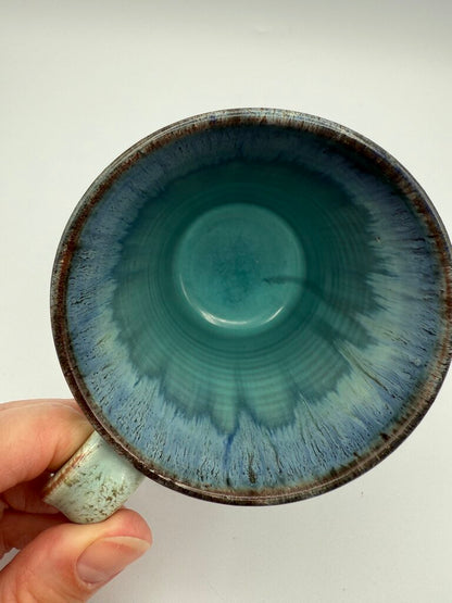 VTG Merritt Island Potters Drip Glaze Coffee/Tea Mug /roh