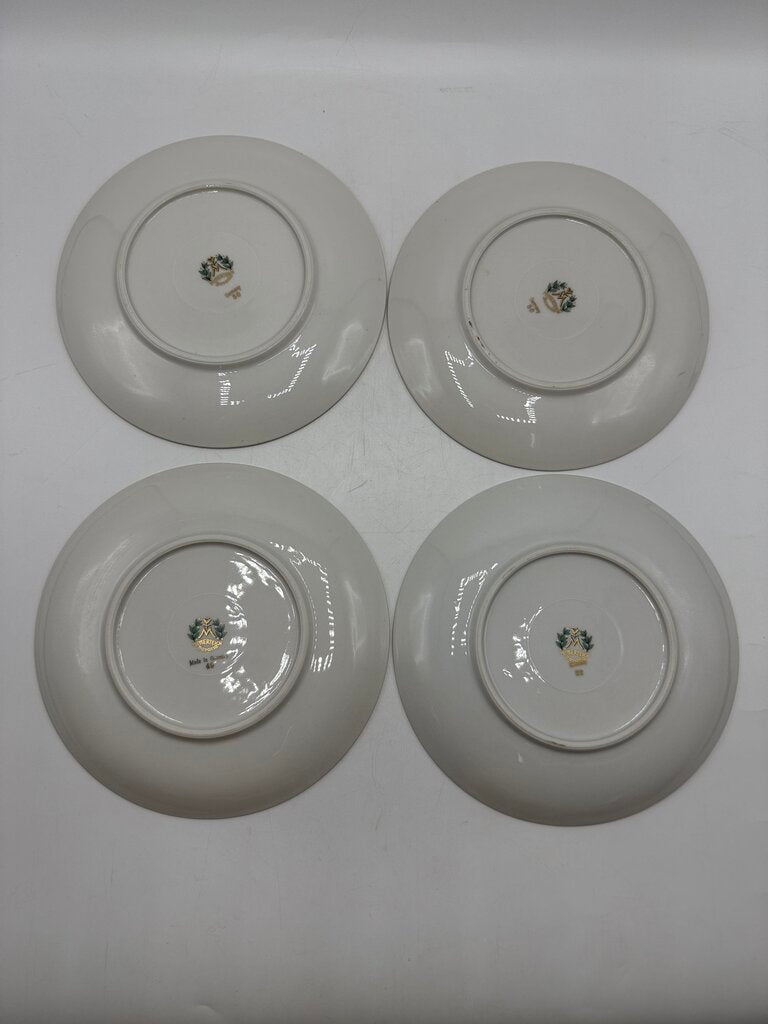 Mitterteich China Bavaria 4 Dessert Plate Serving Plate Set 5 pc /roh