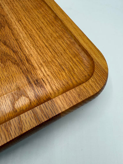VTG Square Teak Wood Lazy Susan 11.25 x 11.25 /roh