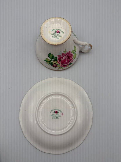 2 Fine Bone China Tea Cup & Saucer Set Made in England /rb