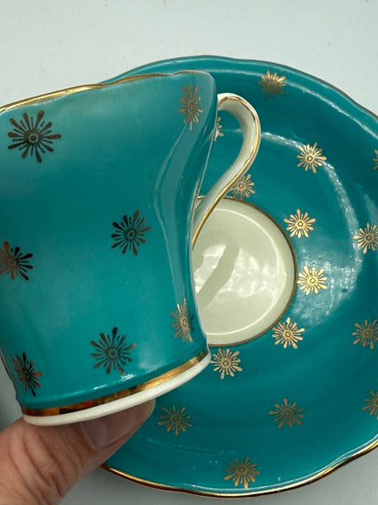 2 Fine Bone China Tea Cup & Saucer Set Made in England /rb