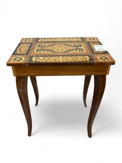 Vintage Italian Music Box Table