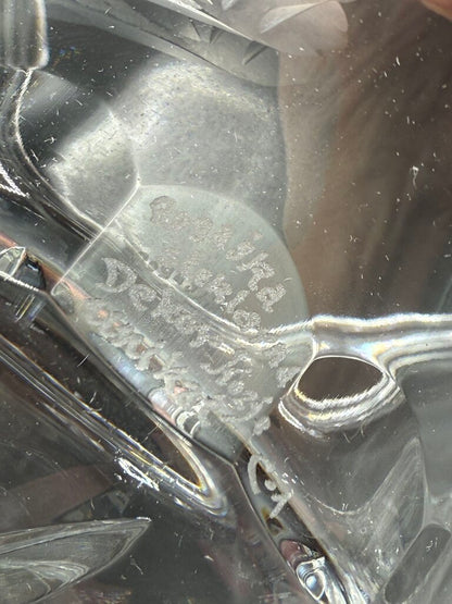 Rogaska Crystal Biscuit Barrel Etched Cetinje Monastery EUC /roh