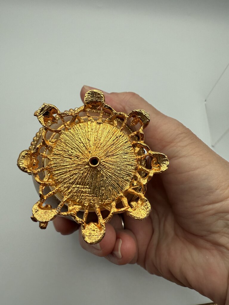 Vintage 2 Nativity Eggs Music Box Silent Night Christmas /ro