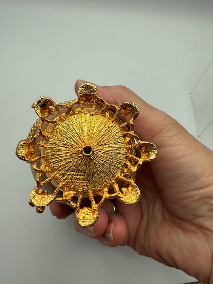 Vintage 2 Nativity Eggs Music Box Silent Night Christmas /ro