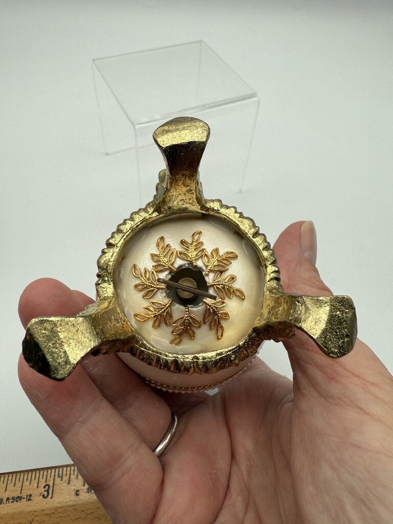 Vintage 2 Nativity Eggs Music Box Silent Night Christmas /ro