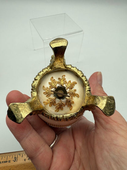 Vintage 2 Nativity Eggs Music Box Silent Night Christmas /ro