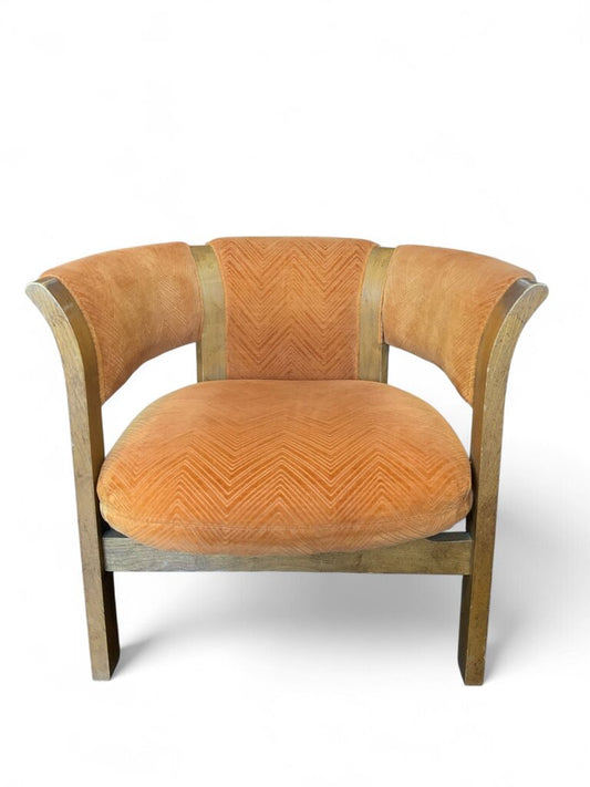 Orange Danish MCM Chair