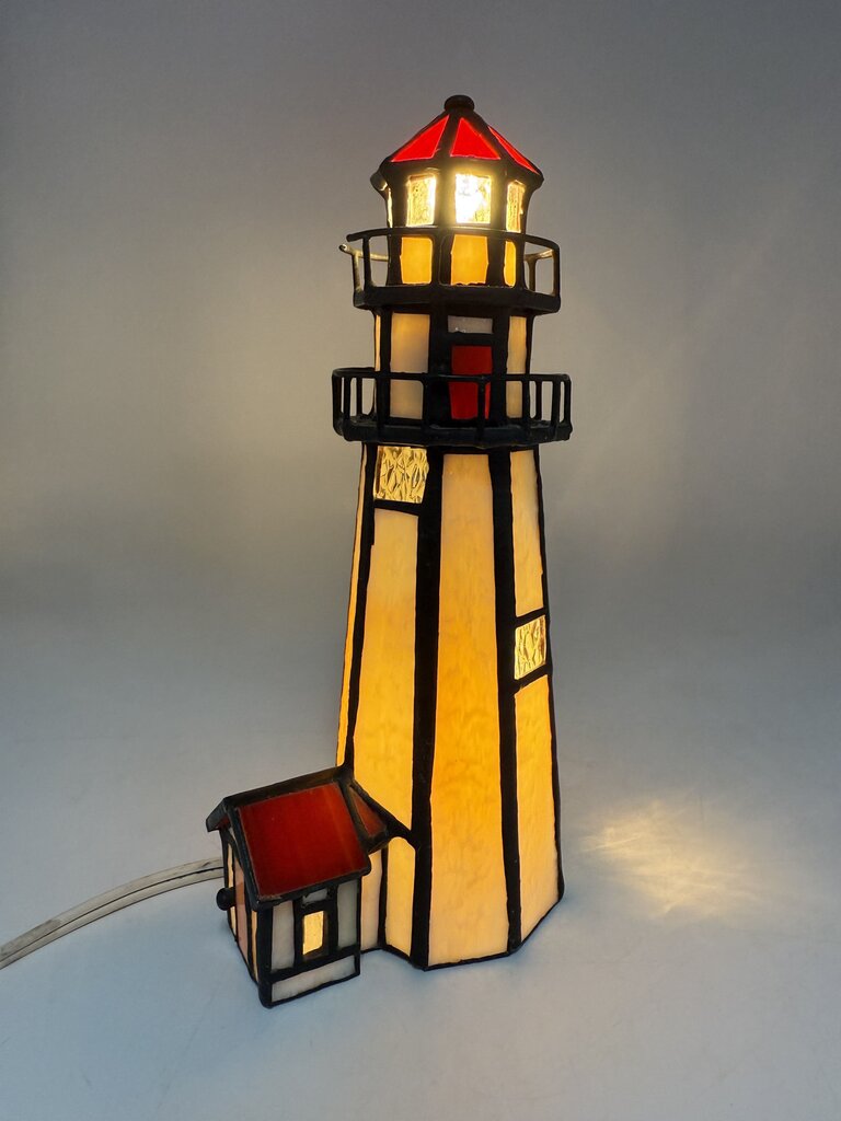 Centuryville Collection Limited Edition Stained Glass Lighthouse 1994 /roh