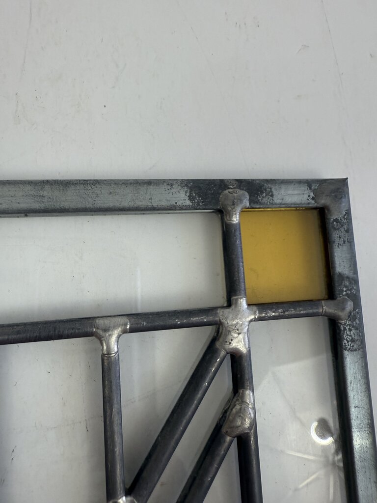 Frank Lloyd Wright Inspired Stained Glass Sun Catchers Set of 2 /roh