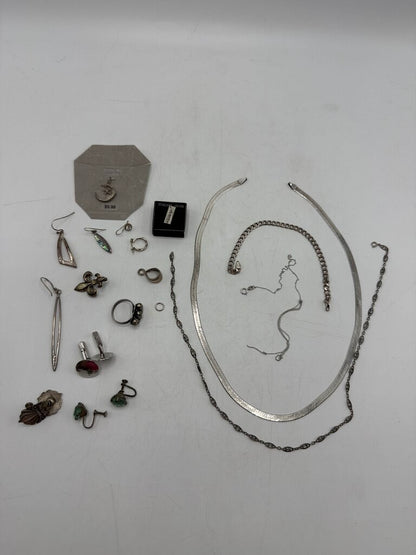 .925 Sterling Silver Jewelry for Repairs or Scrap 60 Grans /ro