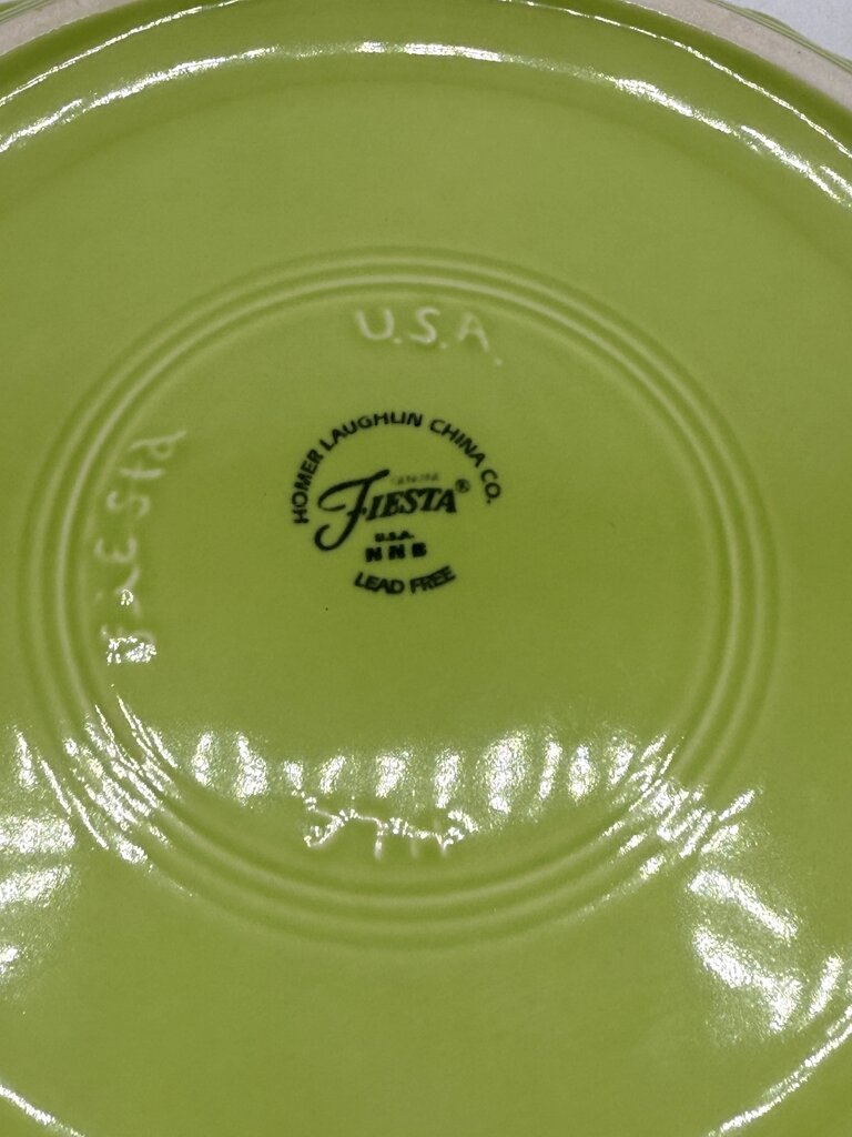 Fiesta Pie Serving Plate Chartreuse Green 10 1/4” /rb