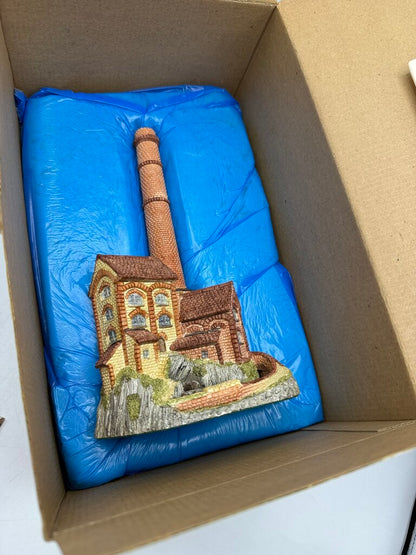 Vintage 1987 David Winter Cottage Derbyshire Mill The Midlands Collection w/Box Signed /rw