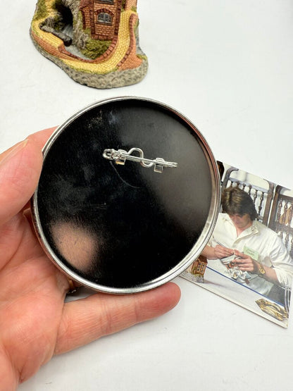 Vintage 1987 David Winter Cottage Derbyshire Mill The Midlands Collection w/Box Signed /rw