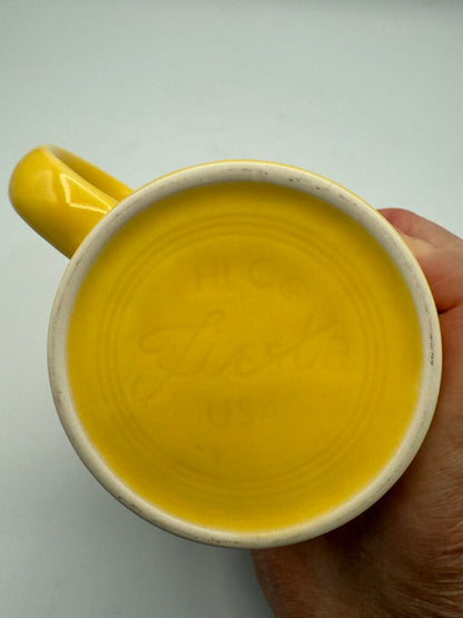 HLC Fiesta Sunflower Yellow Halloween Owl Coffee/Tea Mug /rc