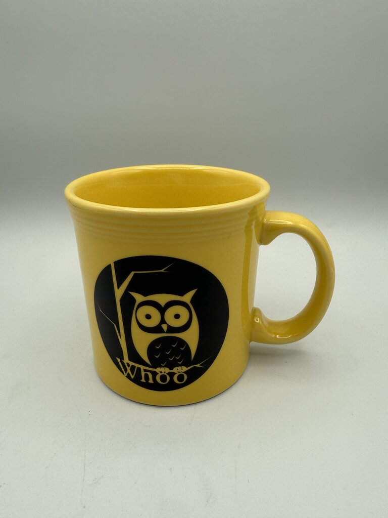 HLC Fiesta Sunflower Yellow Halloween Owl Coffee/Tea Mug /rc
