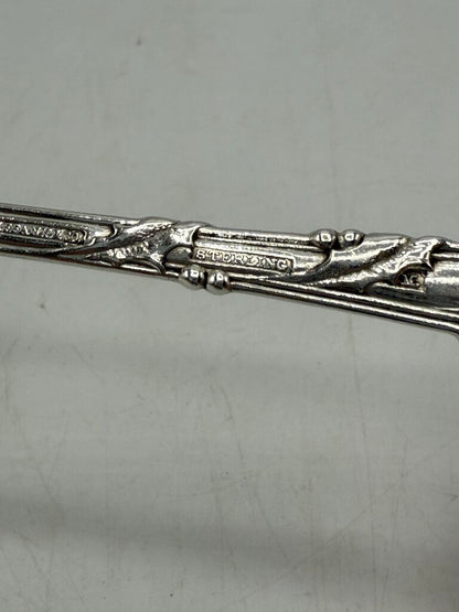Tiffany & Co. Sterling Silver Sugar Serving Spoon Holly Pattern /ro