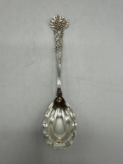 Tiffany & Co. Sterling Silver Sugar Serving Spoon Holly Pattern /ro