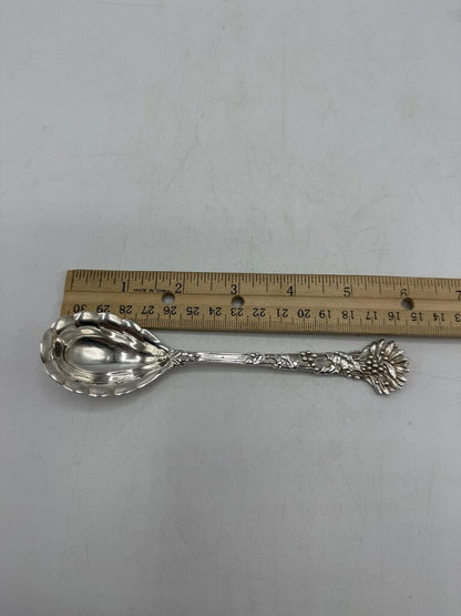 Tiffany & Co. Sterling Silver Sugar Serving Spoon Holly Pattern /ro