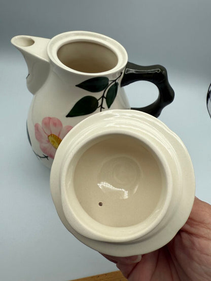 Villeroy & Boch Coffee Pot, Lid & Warmer Stand Wild Rose Pattern /roh