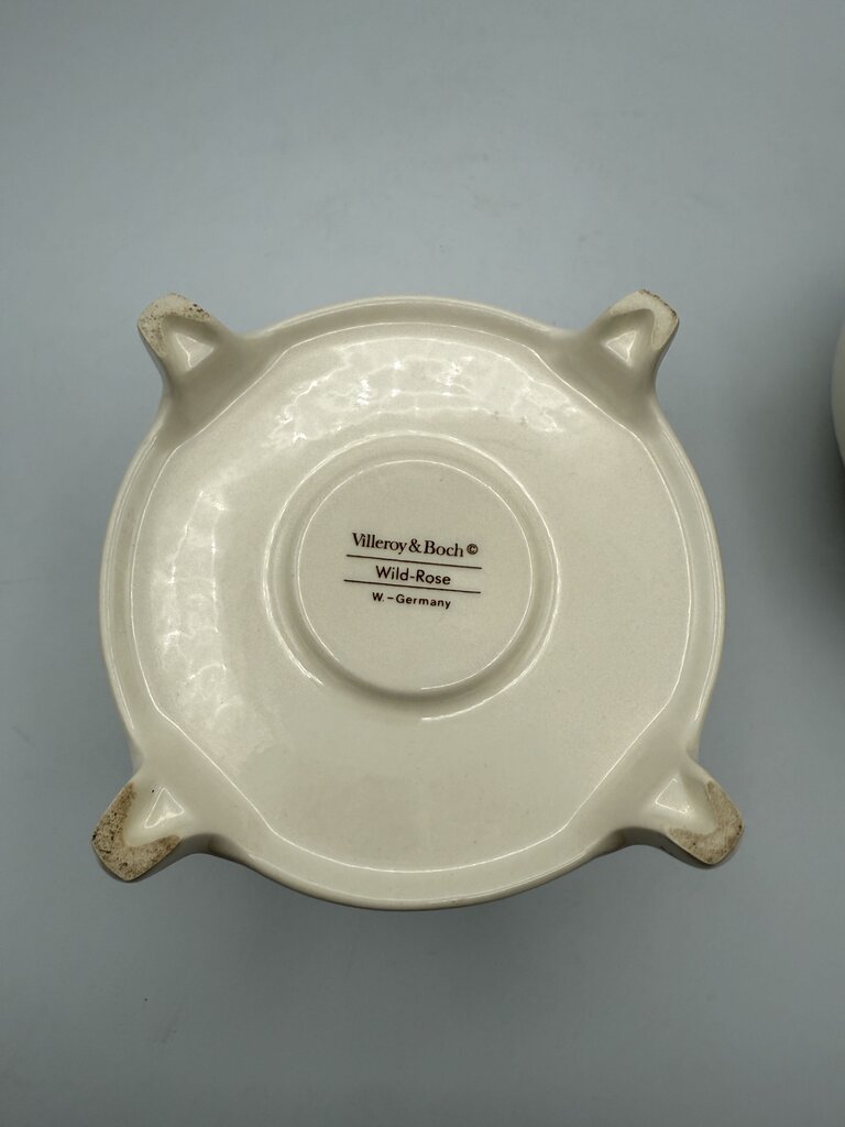 Villeroy & Boch Coffee Pot, Lid & Warmer Stand Wild Rose Pattern /roh