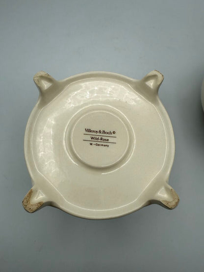 Villeroy & Boch Coffee Pot, Lid & Warmer Stand Wild Rose Pattern /roh