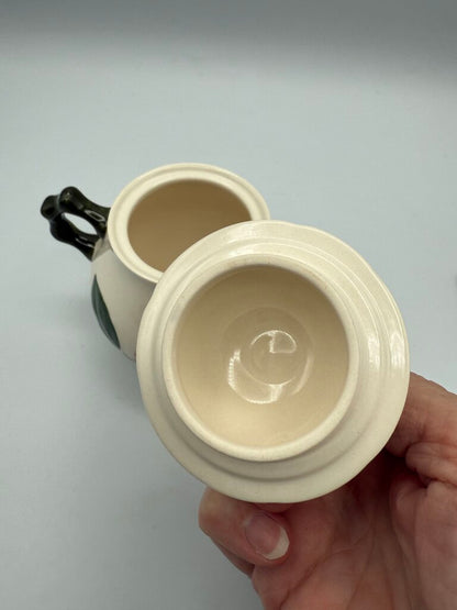 Villeroy & Boch Wild Rose pattern Sugar Bowl w/lid and Creamer /roh