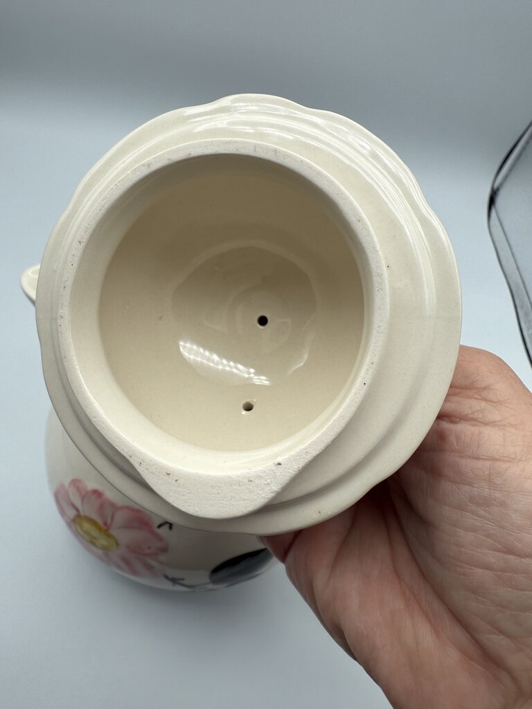 Villeroy & Boch Wild Rose Pattern Tea Pot, Lid & Warmer Stand /roh