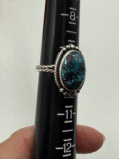 Sterling Silver Turquoise Stone Ring size 10 /ro