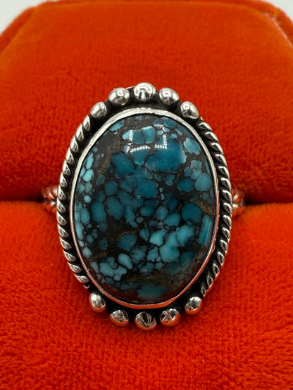Sterling Silver Turquoise Stone Ring size 10 /ro