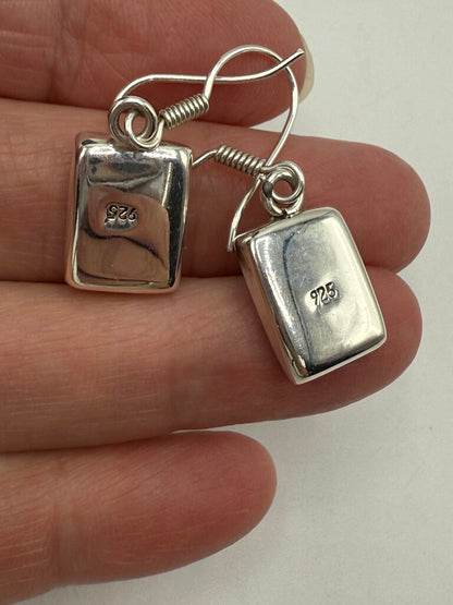 Abalone Shell Sterling Silver Pendant & Pierced Dangle Earrings /ro