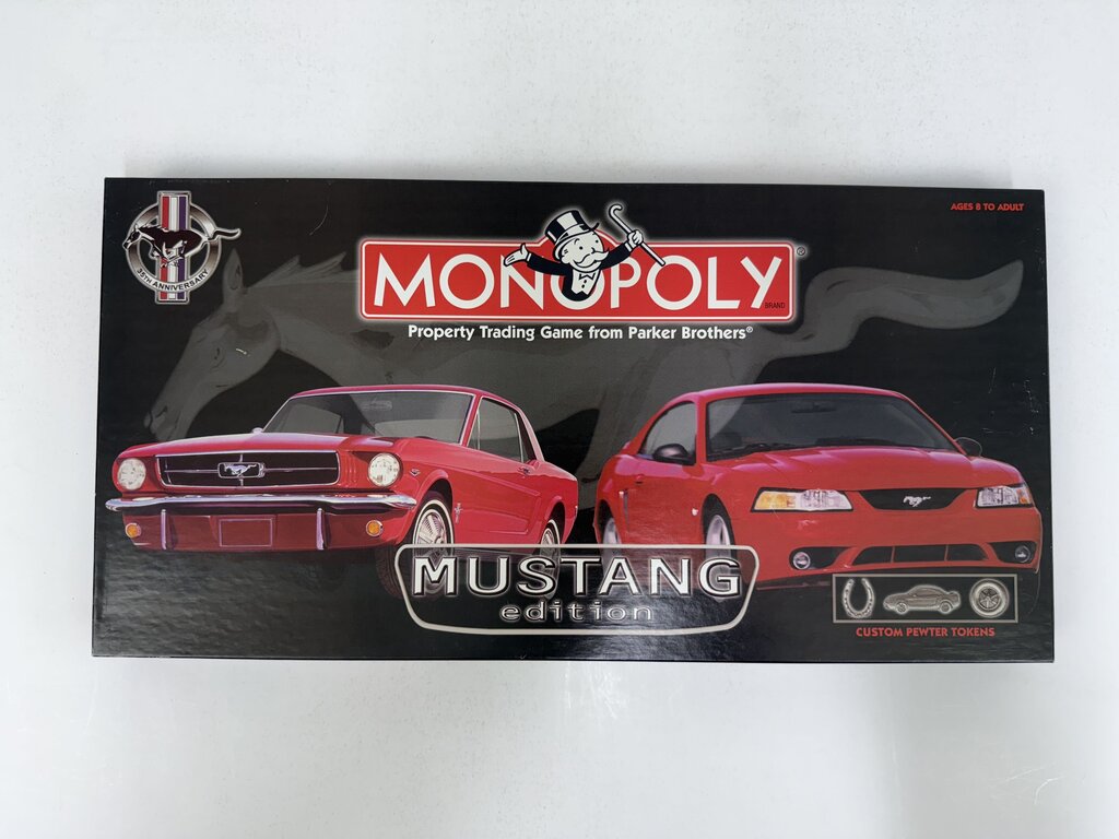 35th Anniversary Mustang Monopoly Board Game 1999 /rb