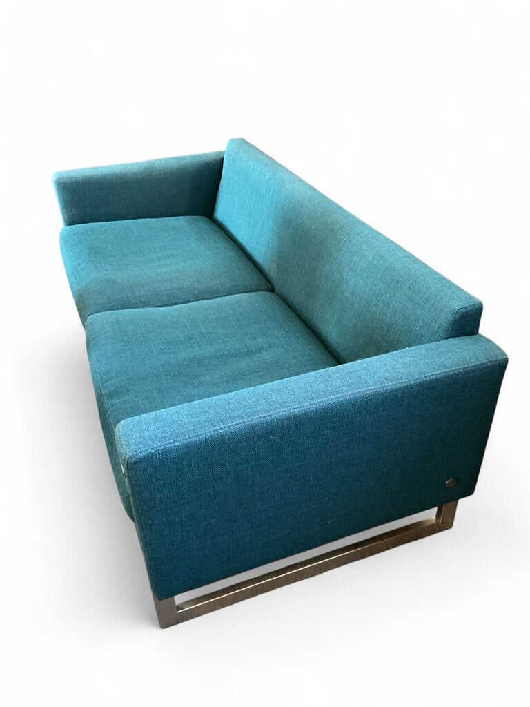 Blue Upholstered Sofa