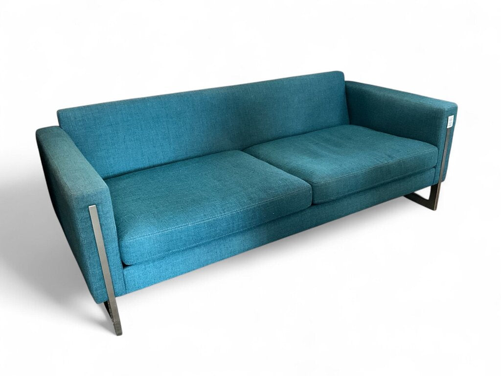 Blue Upholstered Sofa