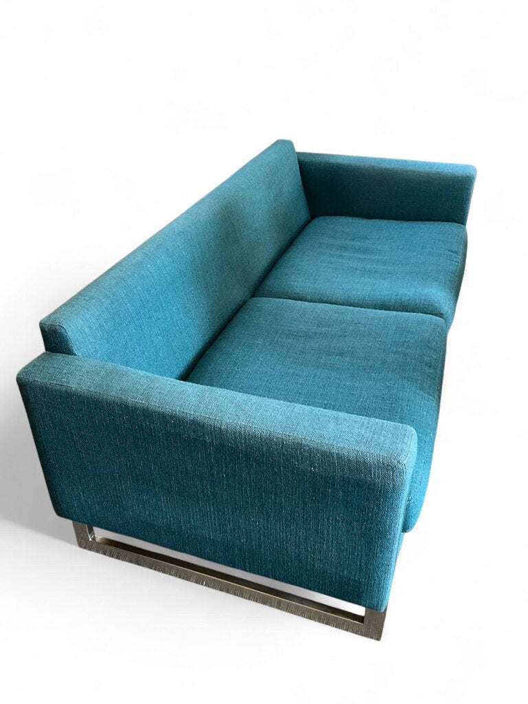 Blue Upholstered Sofa