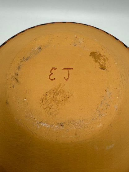 Native American Navajo Etched Clay Pottery 7” EUC /roh