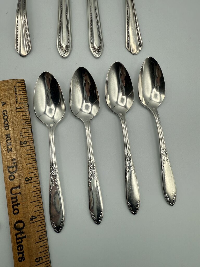 Lot of 13 Silver Plate Petite Serving Utensils /ro