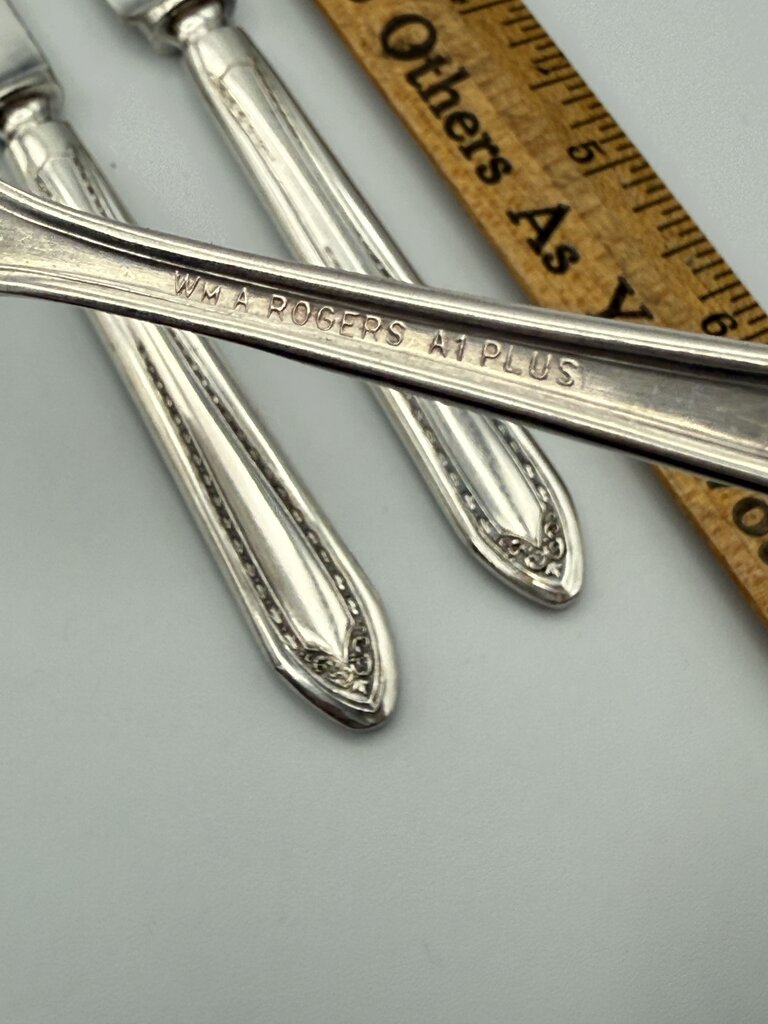 Lot of 13 Silver Plate Petite Serving Utensils /ro