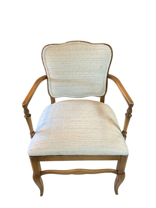 Cream Wood Chair