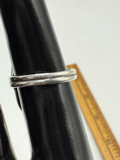 VTG Native American Sterling Silver Turquoise Coral Ring Sz. 7.25 /ro